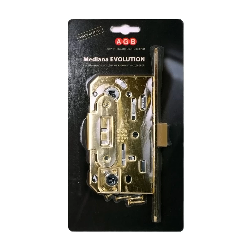 Фото B01102.50.03.567 Защелка врезная WC (латунь) MEDIANA EV. (инд.упак+B01000.13)